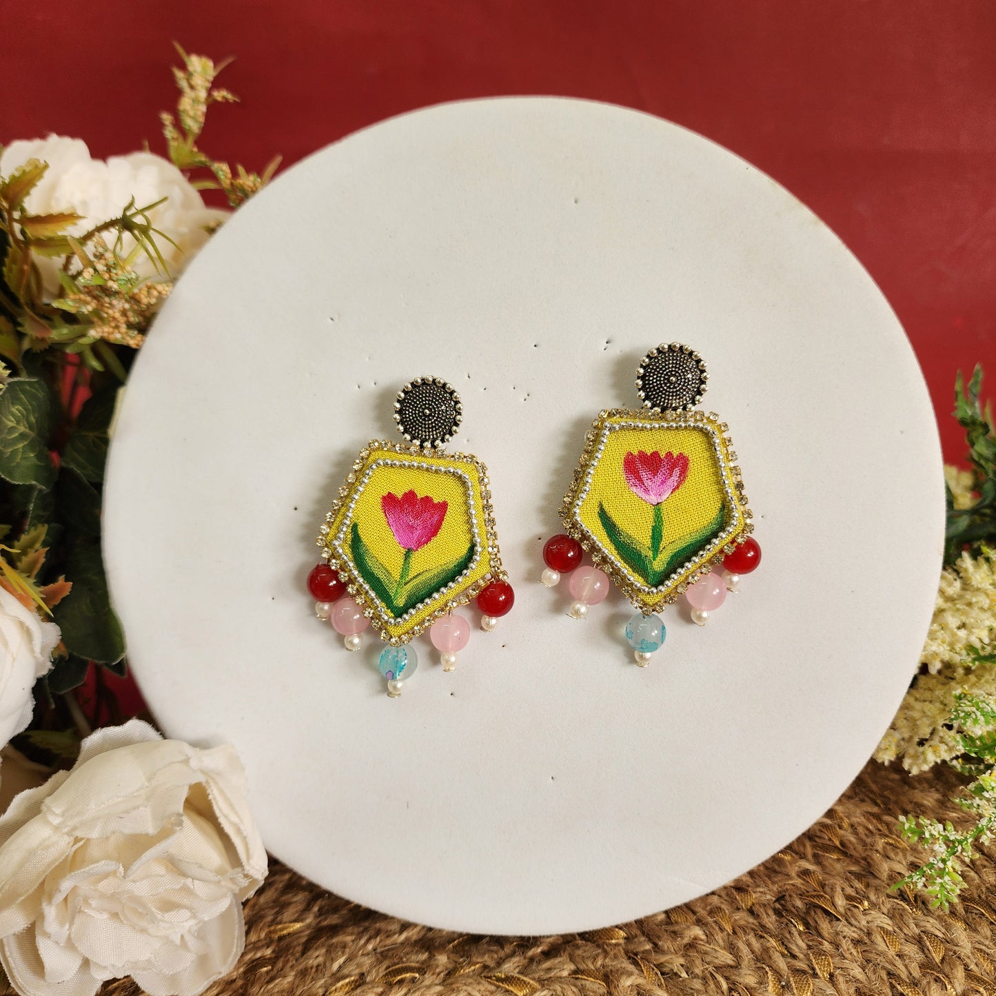 Tulip Bloom Handcrafted Earrings