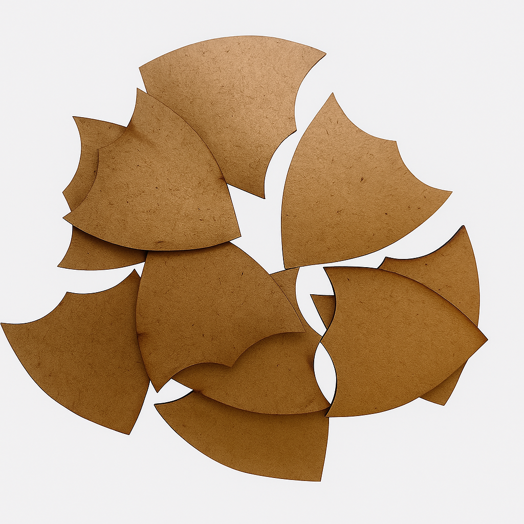 Laser cut shape -4cm Set of 10pic