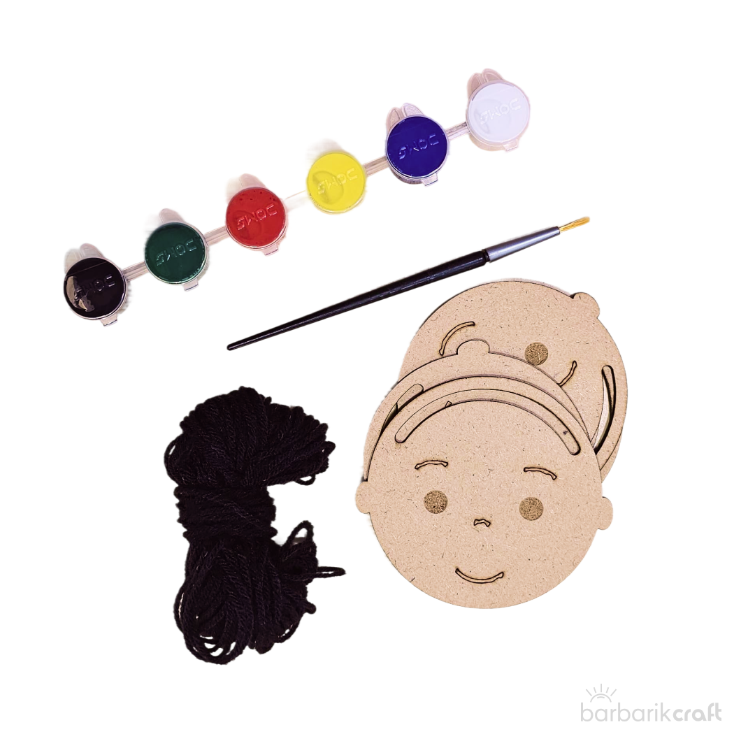 DIY MDF Face Painting Kit – Fun Craft Activity for Kids (Age 4+)