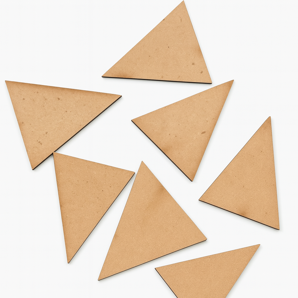 Solid Triangle Shape Cutout-4cm Set of 10pc