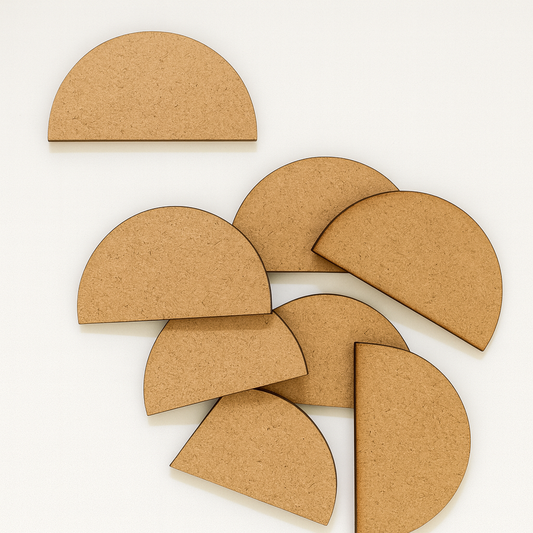 Small Cut Round Half -2.5cm Set Of 10pc