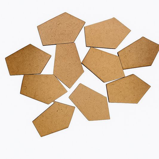 Pentagon Shape -3.5cm Set Of 10pc
