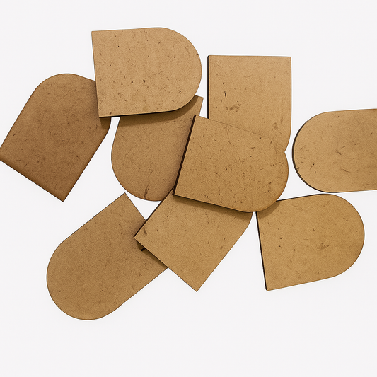 Round Rectangles Shape -3.5cm Set Of 10Pc