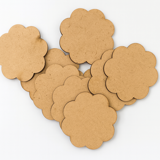 Flower shape -4.5cm set of 10pic