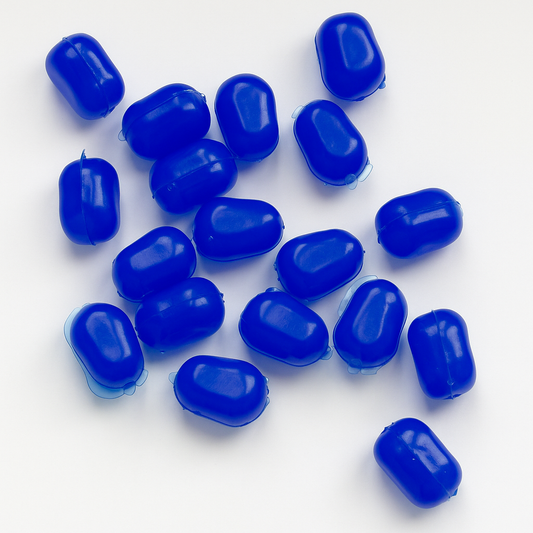 Blue Oval Beads (100pc)