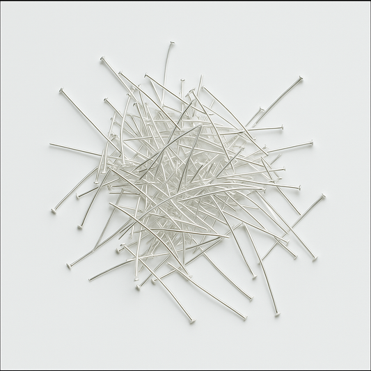 Jewelry Making Headpins/Eye Pins - Silver & Gold Tone Metal Findings for DIY Crafting