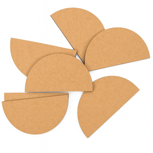Half Round Big-2.5cm set of  10pirc
