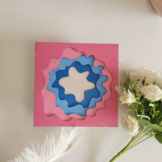 Colorful Wooden Flower Puzzle Block
