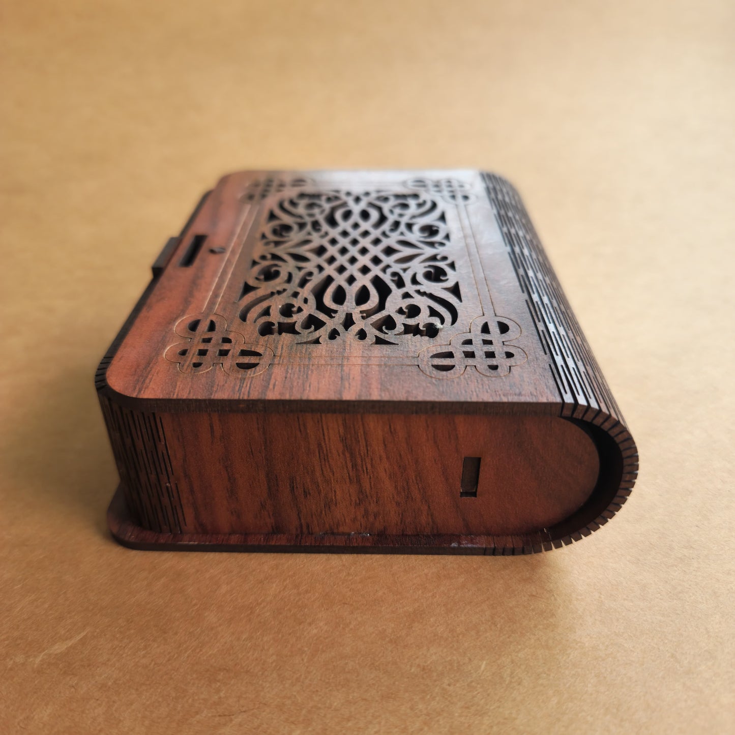 Vintage-Style Laser Cut Wooden Keepsake Box