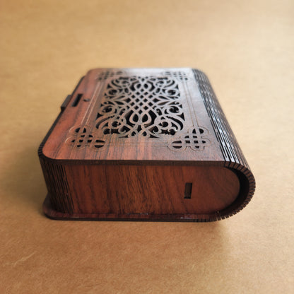 Vintage-Style Laser Cut Wooden Keepsake Box