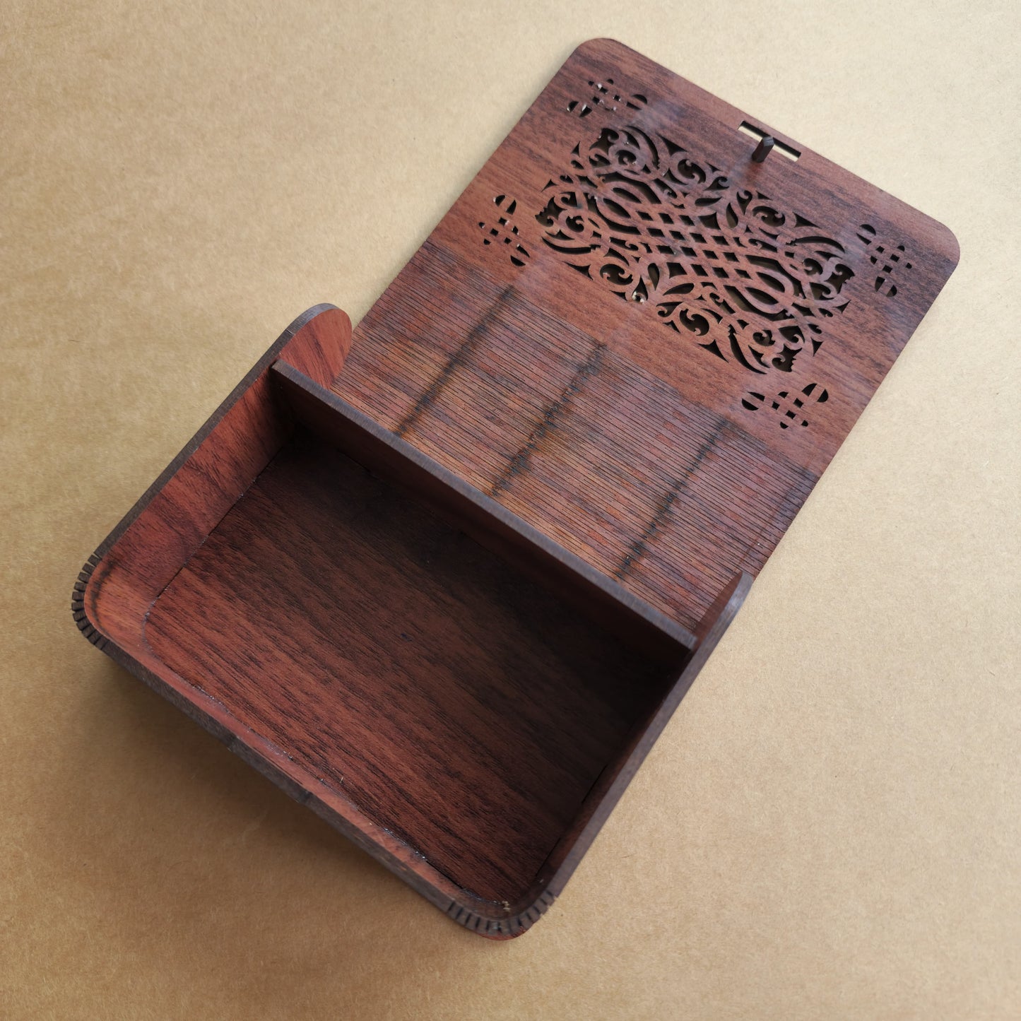 Vintage-Style Laser Cut Wooden Keepsake Box