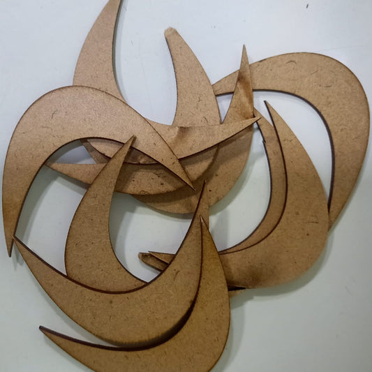 MDF Crescent Moon Cutouts | Set of 10pcs