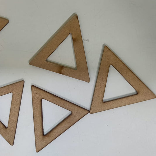 Hollow Triangles Shape - 4.5cm Set of 10pc