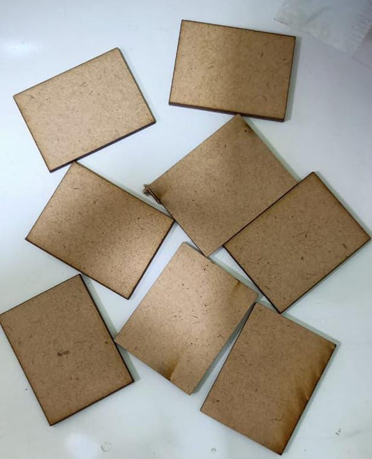 Blank MDF Rectangle4cm set of 10pc