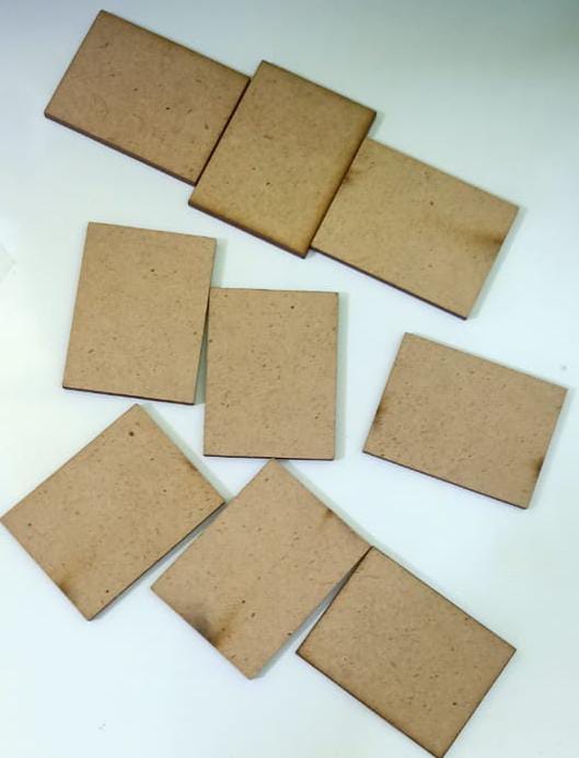 Blank MDF Wood Rectangles -4cm set of 10pc