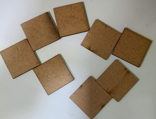Square MDF Craft Boards -2.7cm 10pc