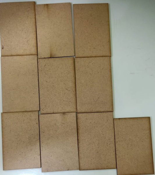Rectangle MDF Craft Boards-5.5cm set of 10pc
