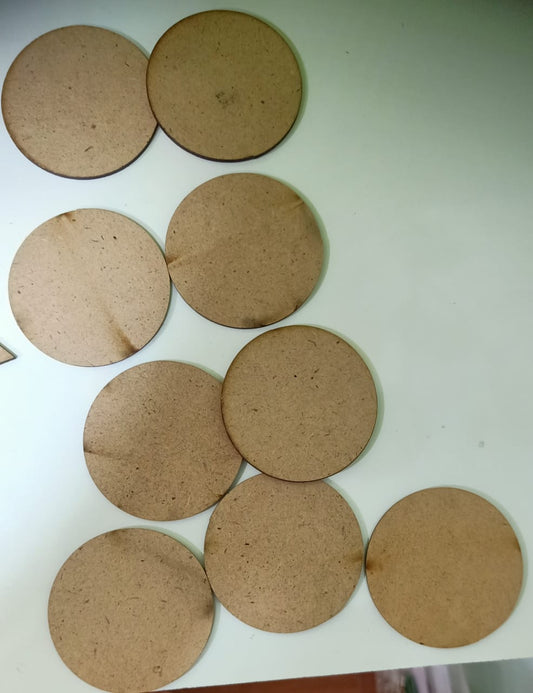 Round MDF Craft Discs-5cm set of 10pc