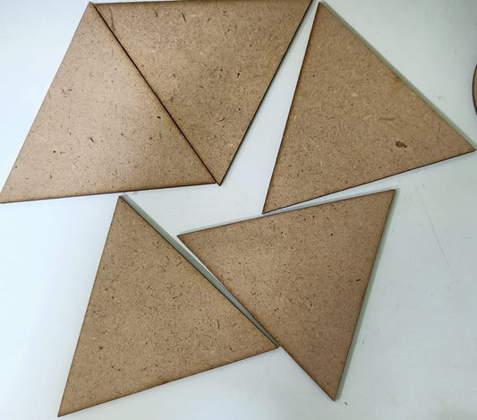 Triangle MDF Craft Shape-6.5cm set of 10pc