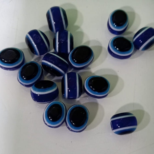 Evil Eye Beads Blue Glass Nazar Charm Beads For Jewelry Making & Protection set of -25 pc