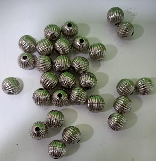 Antique Silver Metal Beads (30pc)