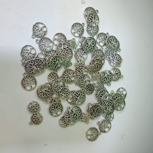 Silver Tree of Life Charms for Jewelry Making, DIY Crafts, Pendants set of 20 pc