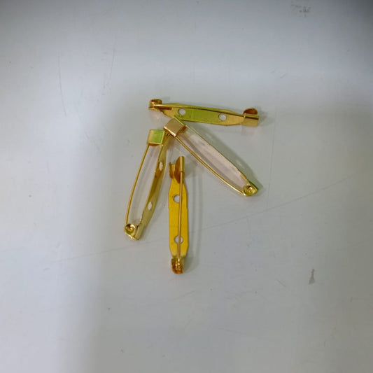 Gold Plated Brooch Pin Backs set of 4 pc