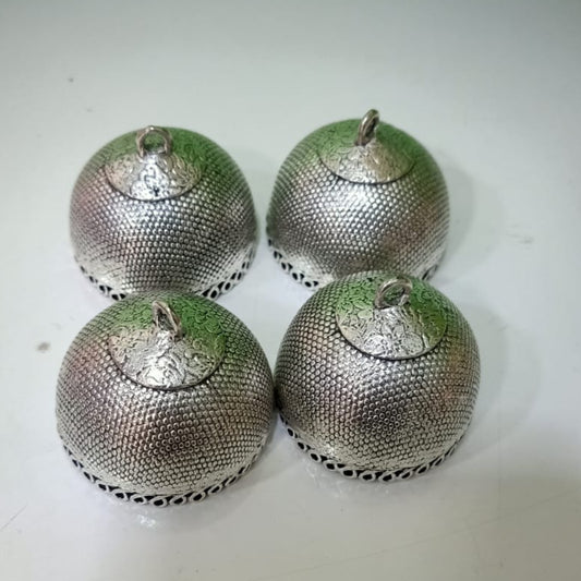 Silver Embossed Decorative Bowl set of 4 pc