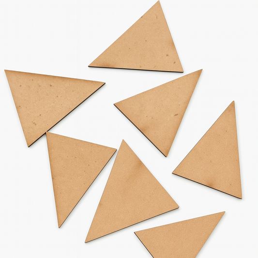 Solid Triangle Shape Cutout-4cm Set of 10pc